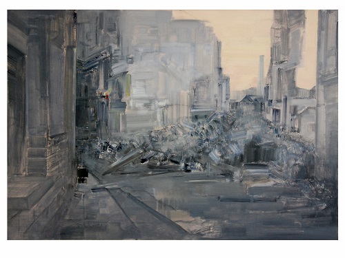 李洪震作品《守望,黎明》水粉画在我国美术教育中一直发挥着重要作用