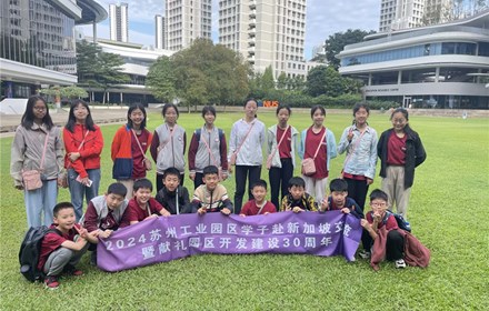 园区各校与新加坡友好学校开展各类交流活动
